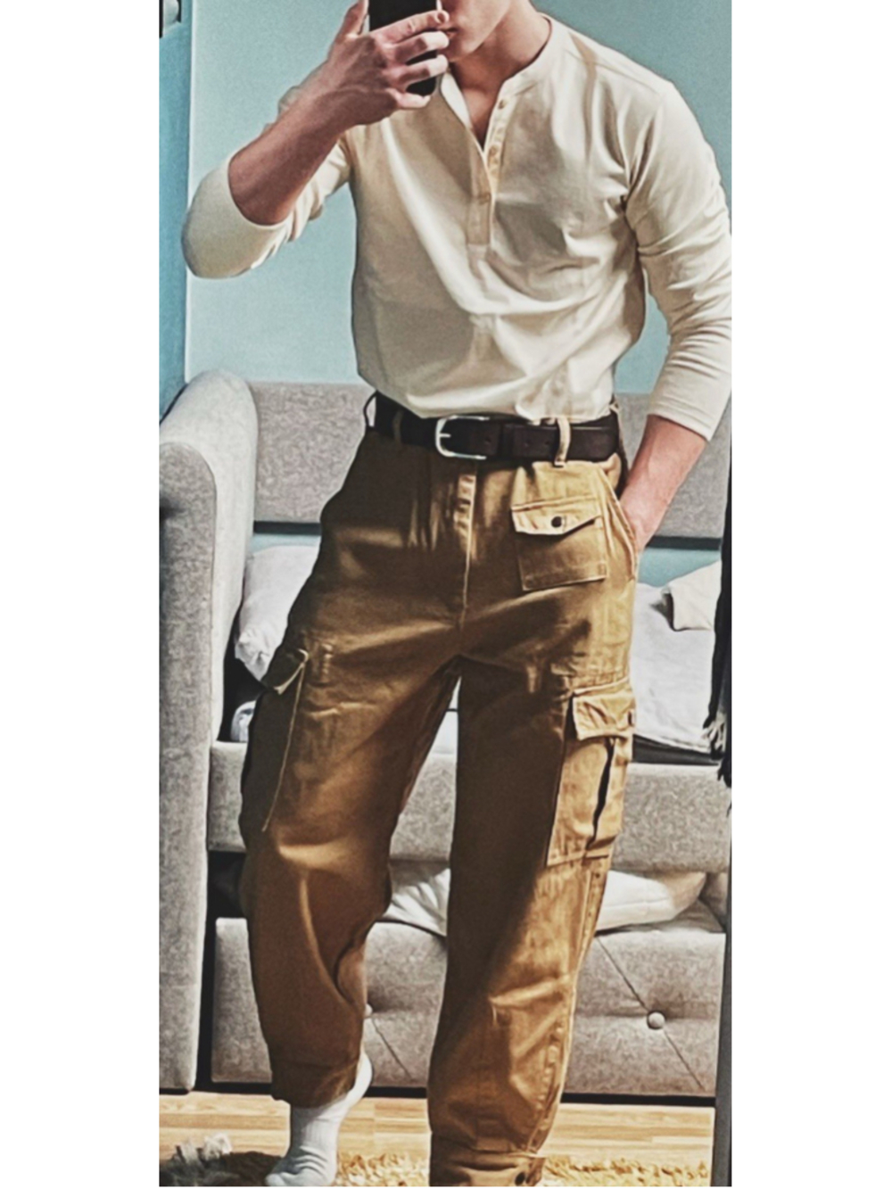 Non Stock Belgian M-64 13 oz Cotton Twill Relaxed Fit Field Pants 34 Barrel Leg